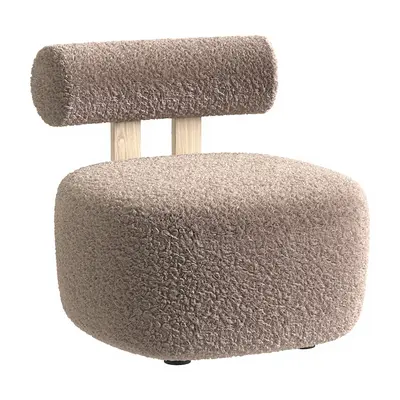 Boucle Upholstered Leisure Chair 3d model