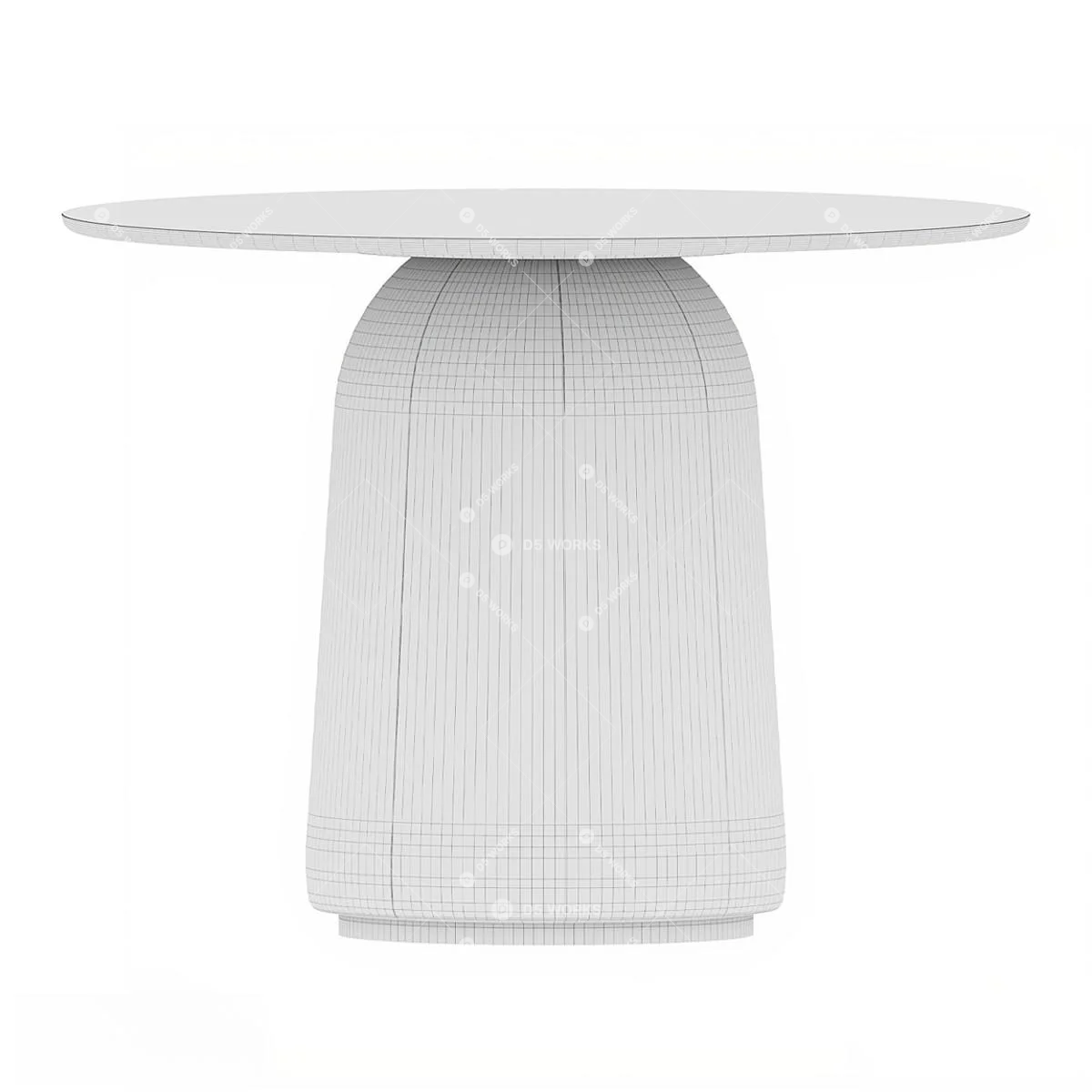 Mid-Century Modern Dining Table 3d model thumbnail 3