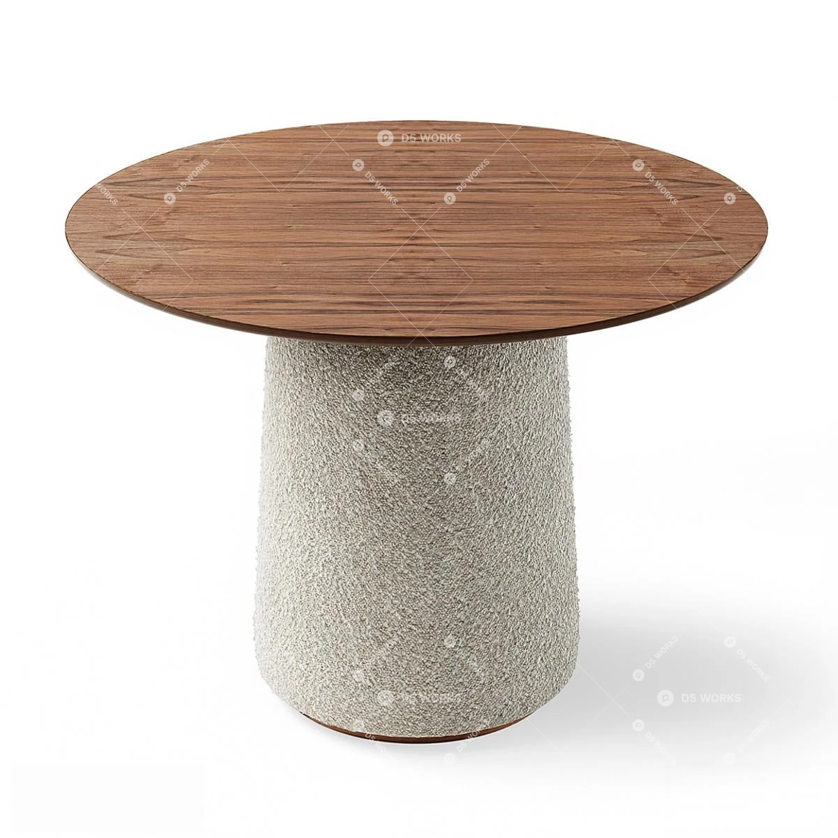 Mid-Century Modern Dining Table 3d model thumbnail 2
