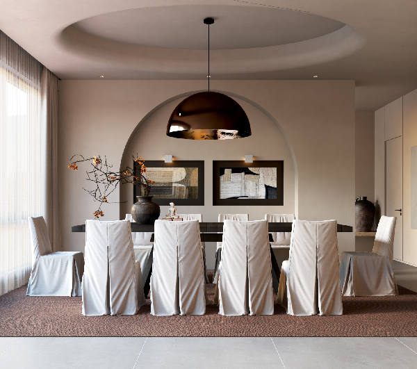 Mid-Century Modern Dining Room (Villa)