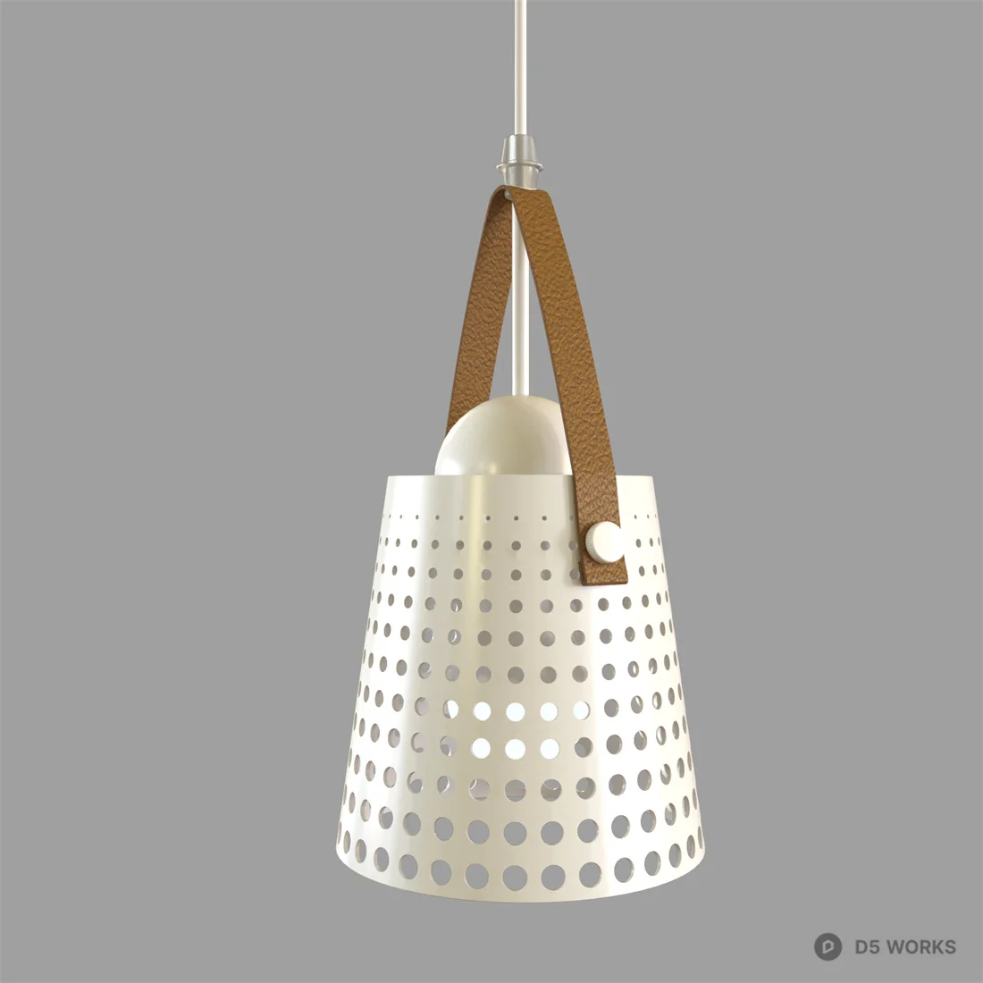 Woven Basket Pendant Light 3d model thumbnail 2