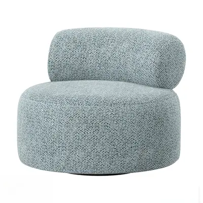 Textured Fabric Lounge Chair 3d model