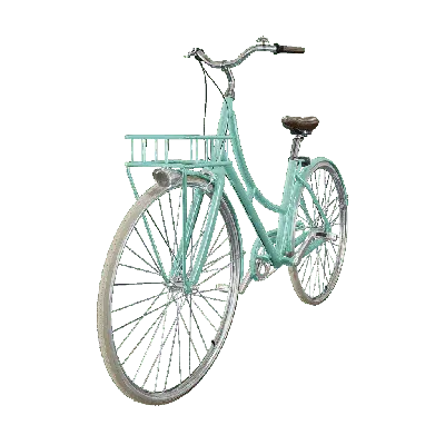 Cyan Bicycle 3d model