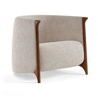 Mid-Century Modern Single Sofa 3d model