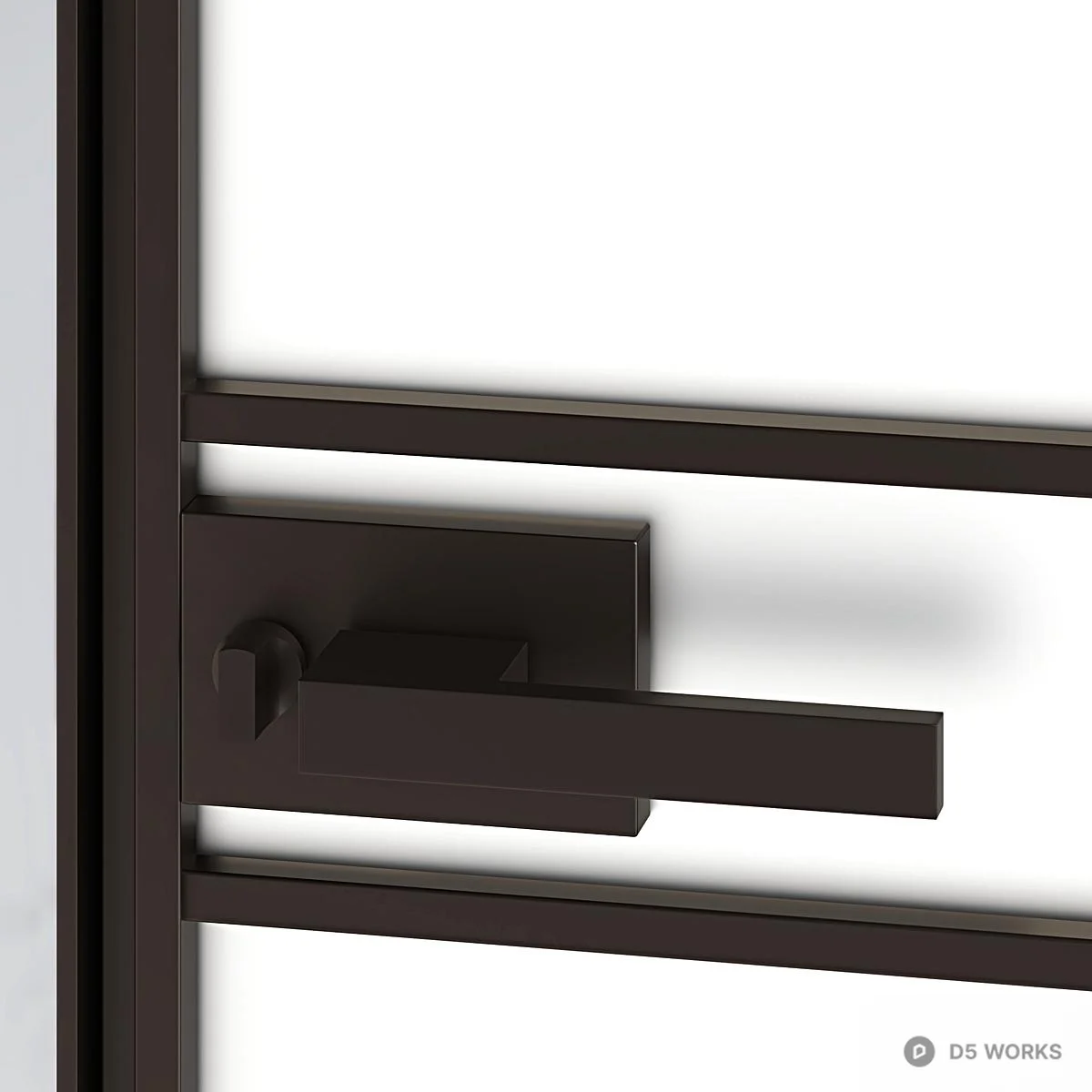Minimalist Single Door 3d model thumbnail 2