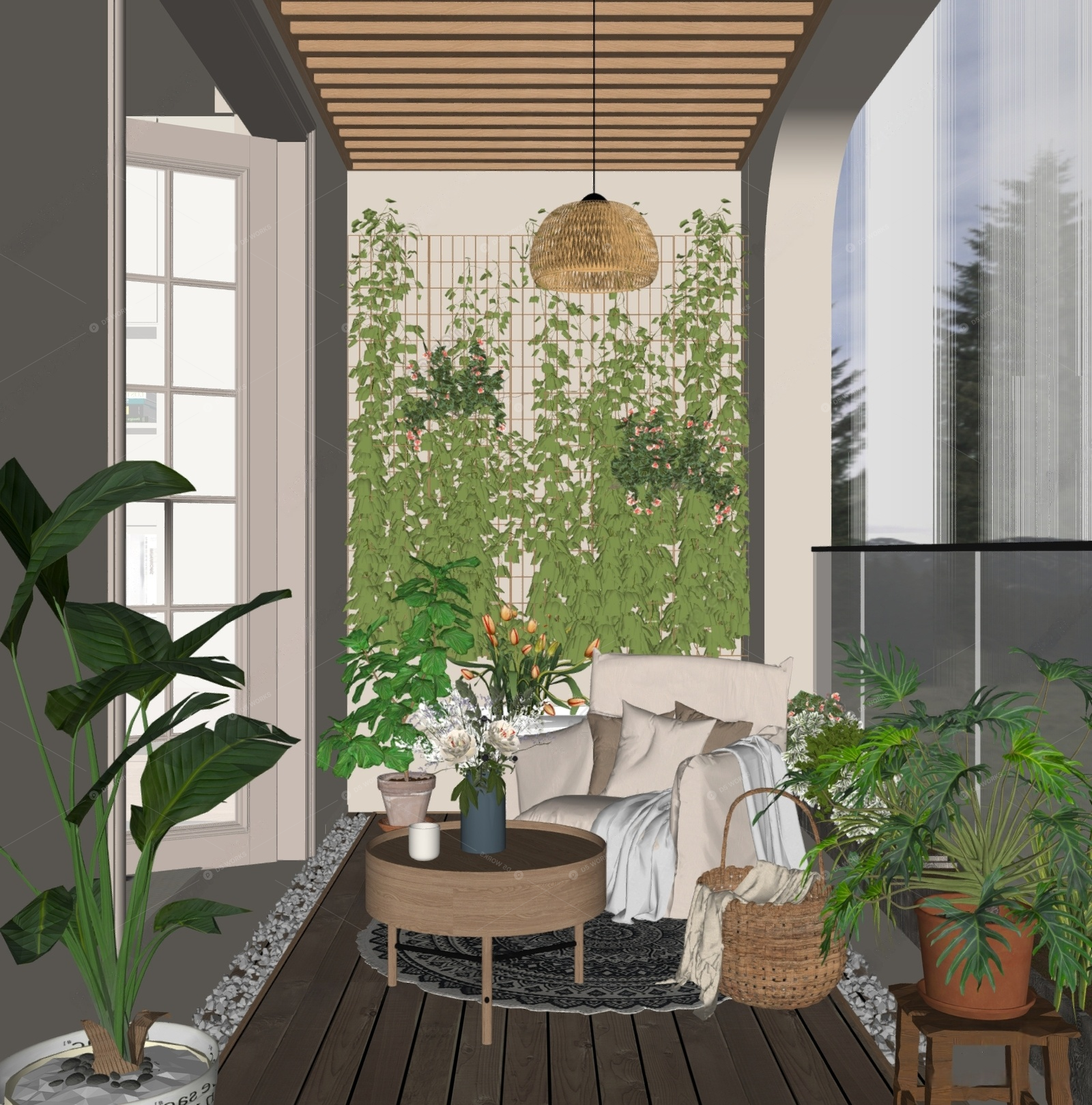 Gardens & Balconies 3D Models 2
