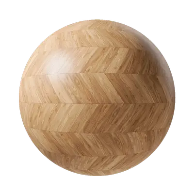 Yellow Oak Herringbone Floor
