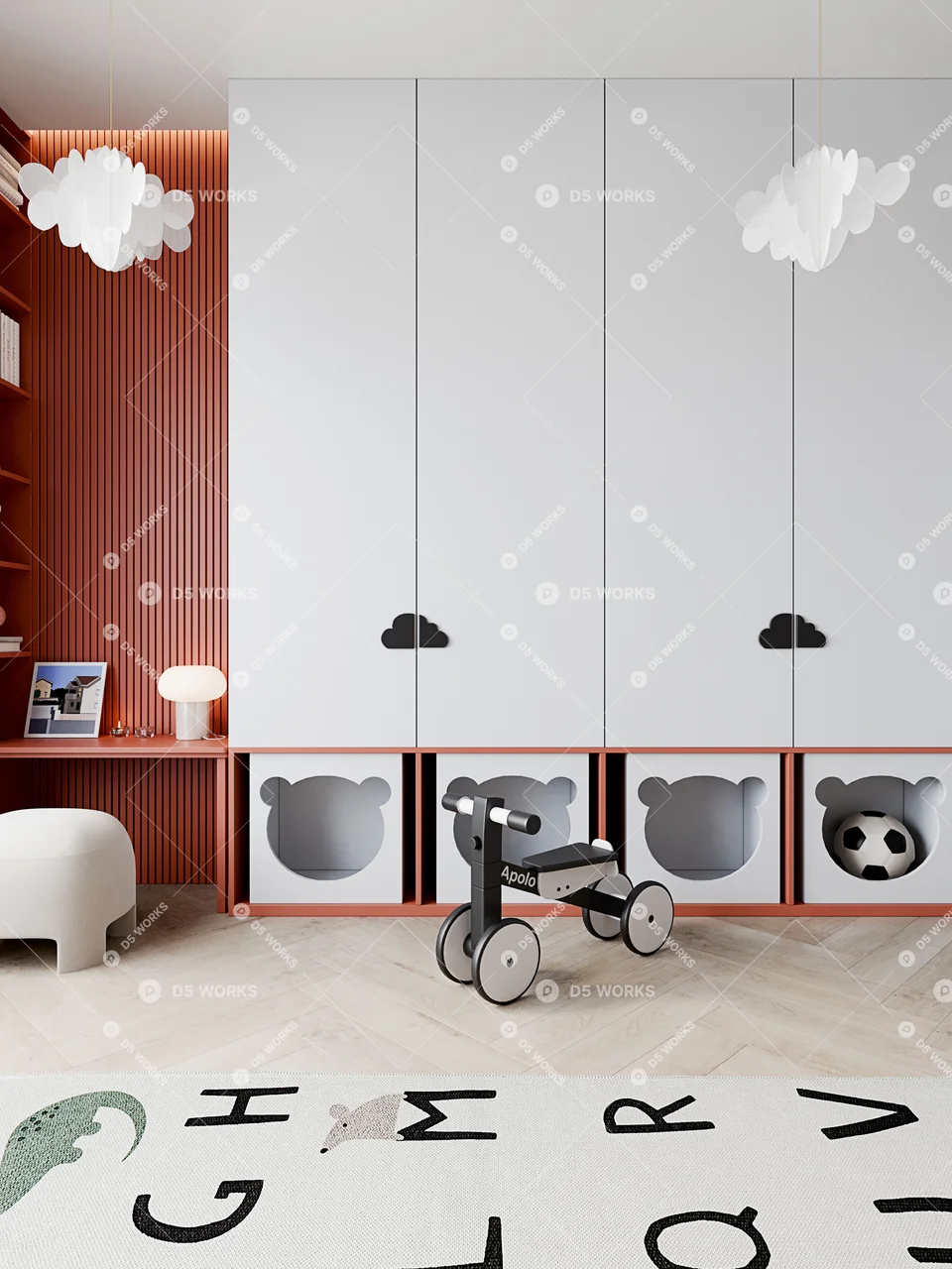 Girl’s Room 3d model thumbnail 2