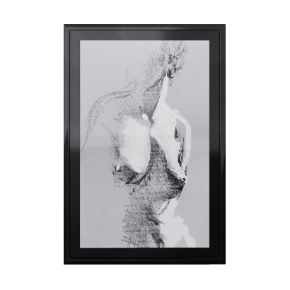 Paintings Modern Metal Frame Human Body Sketch Hanging Painting 