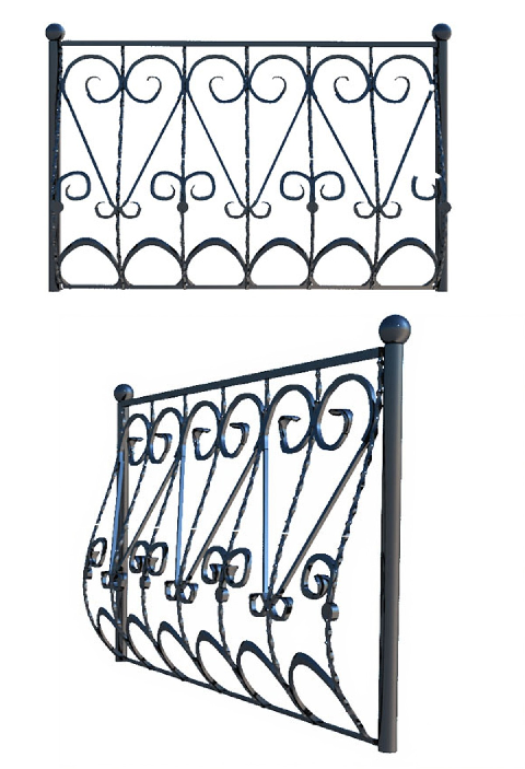 Modern Fence Guardrail