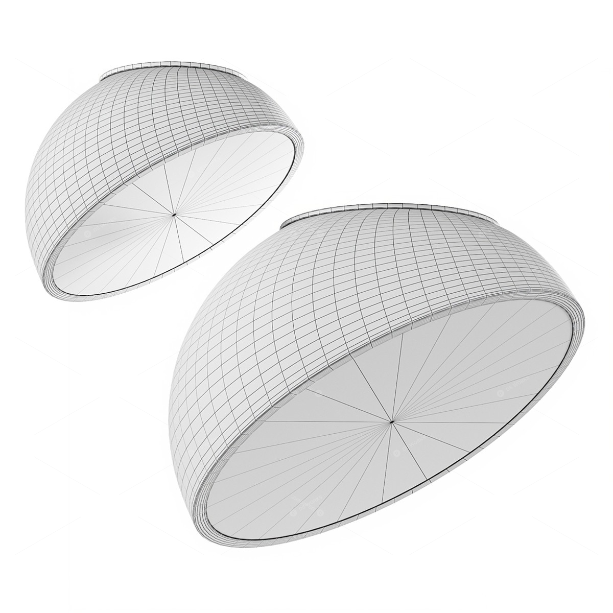 Flush Mount Lights 3D Models 7