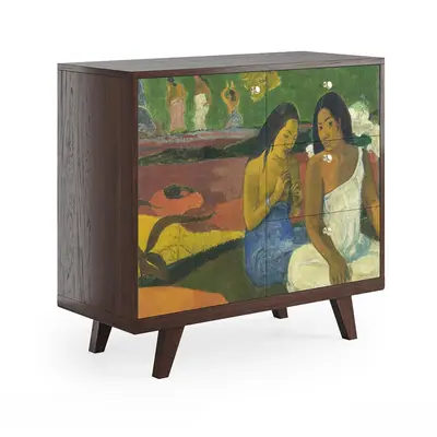 Artistic Painted Decorative Cabinet 3d model