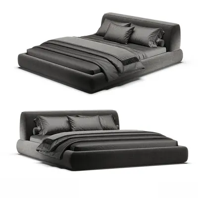 Modern Double Bed 3d model