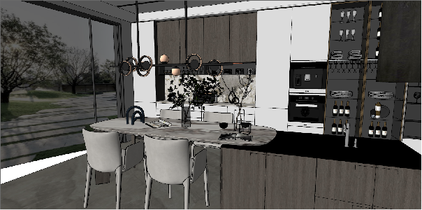 Modern Open Kitchen