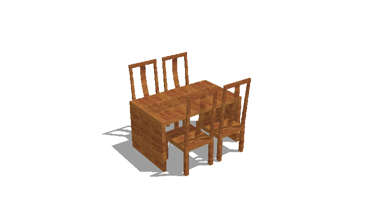 Chinese Dining Table & Chairs Set