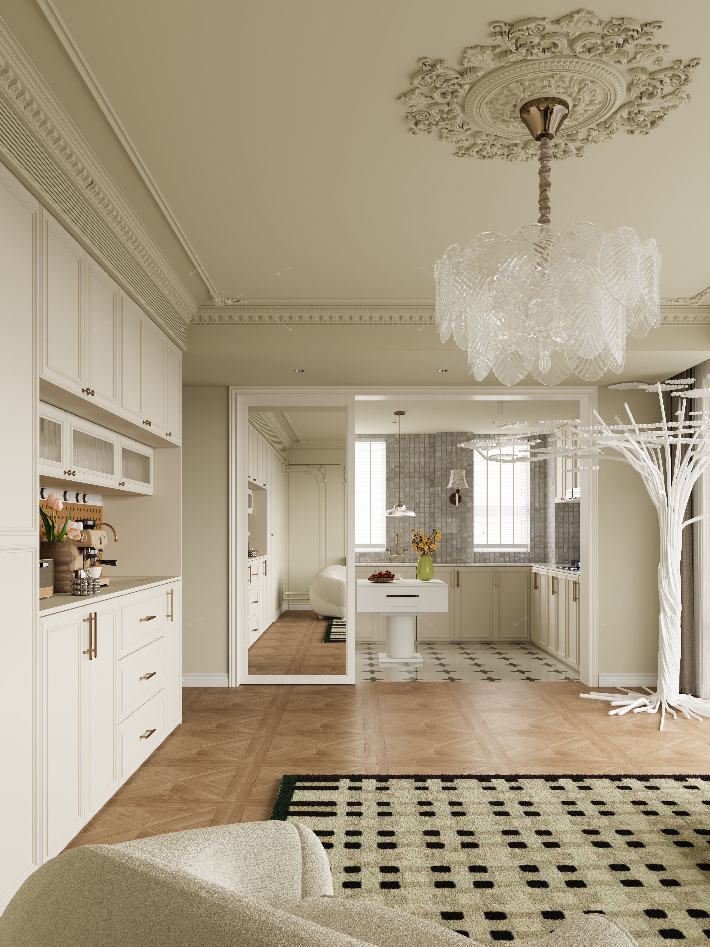 Living & Dining Rooms 3D Models 8