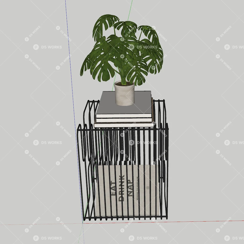 End Table 3d model thumbnail 2