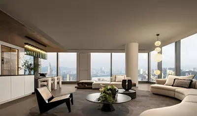 Modern Living & Dining Room