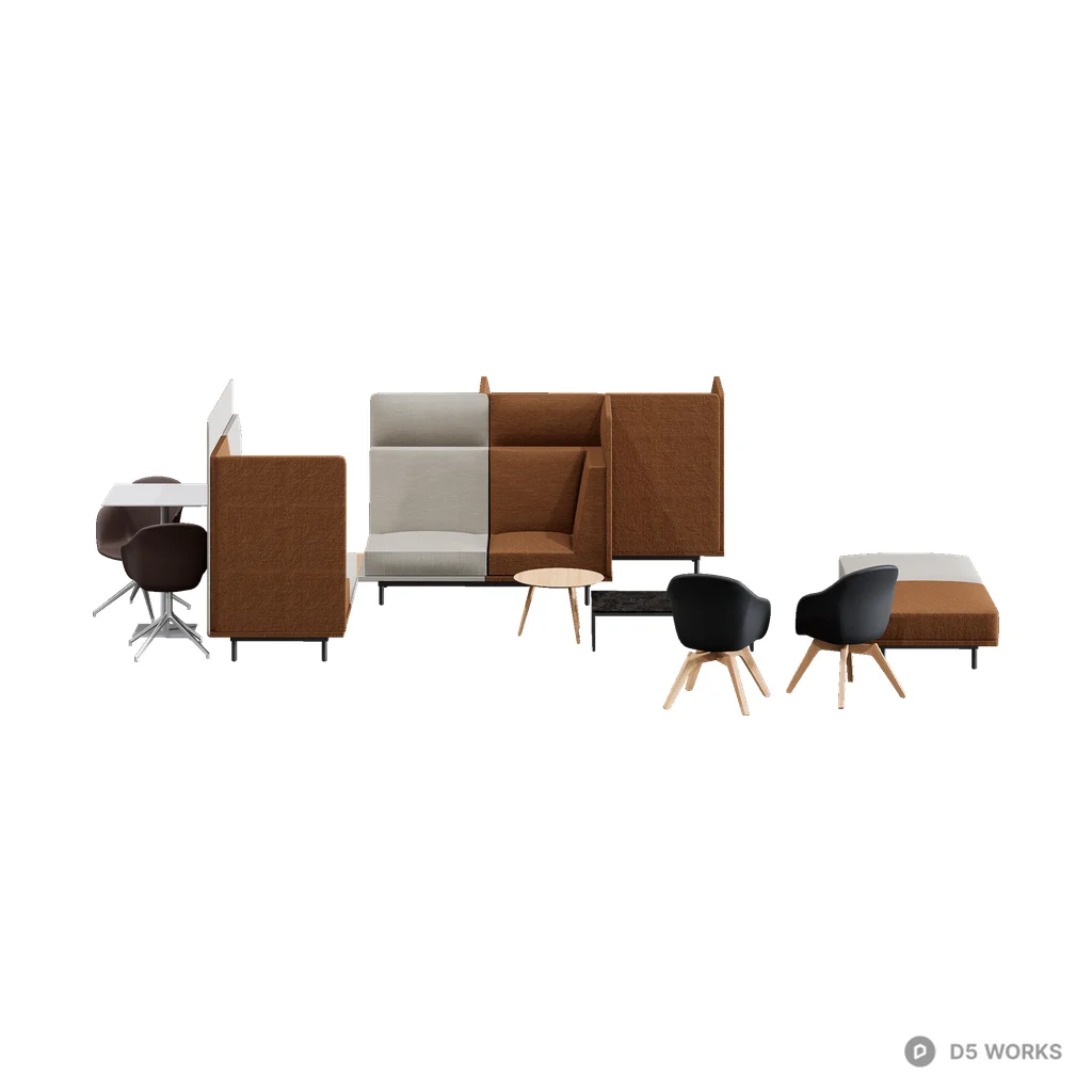 Toulouse Table and Chair Set 3d model - Image 1