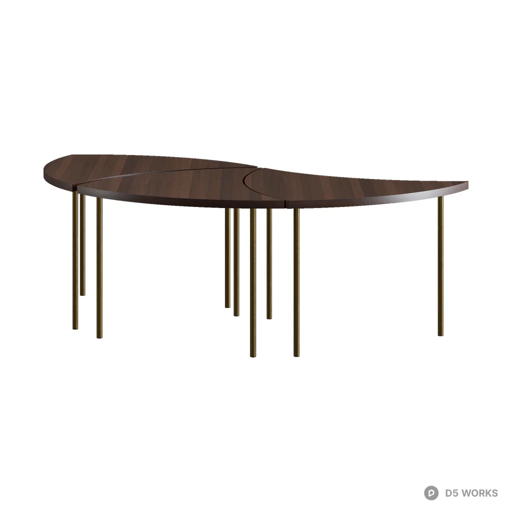 Pinwheel HM7 Dining Table 3d model - Image 1