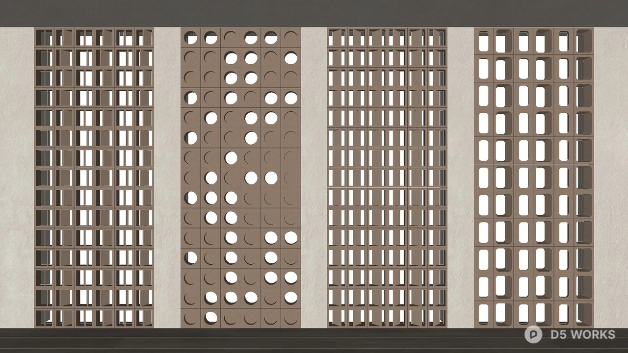 Pattern Geometric Skp Free Geometric Pattern Partition Panel 3D Model .skp