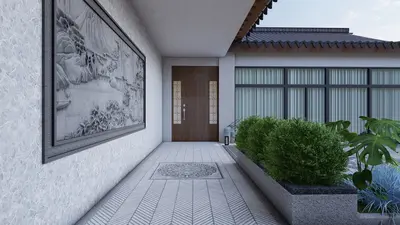 Chinese Residential Courtyard