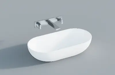 Minimalist Oval Basin 3d model