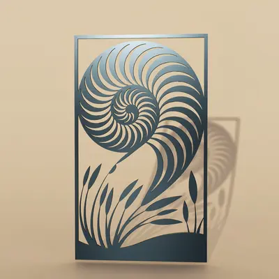 Laser Cut Metal Room Divider