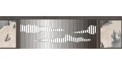 Minimalist Wall Art Panel 3d model