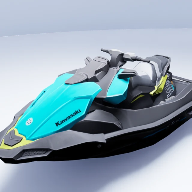 Modern Sport Jet Ski Personal Watercraft 3d model