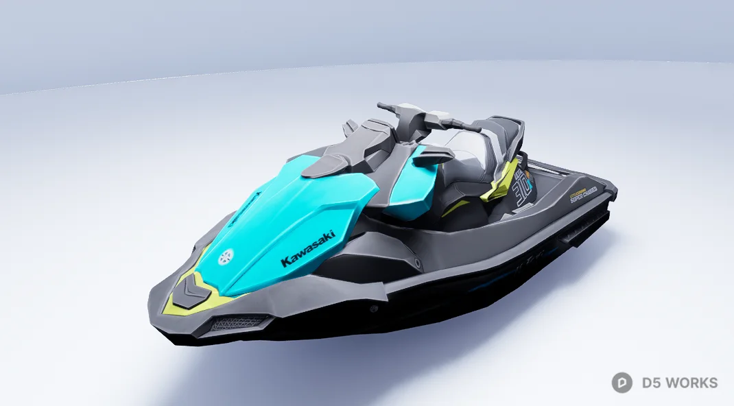 Modern Sport Jet Ski Personal Watercraft 3d model - Image 1