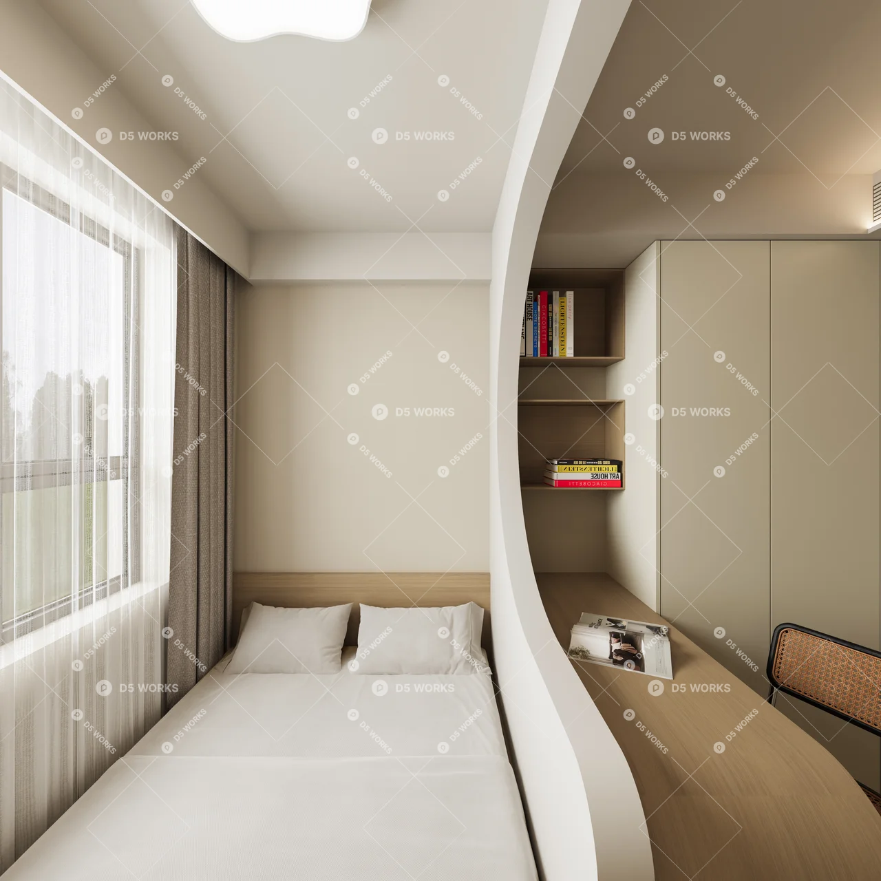 Tatami Bedroom 3d model thumbnail 4
