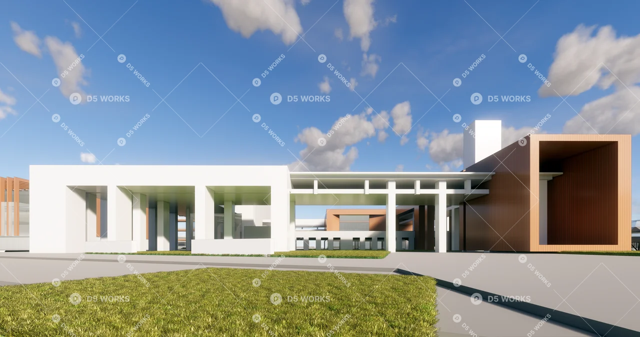 School Building 3d model thumbnail 3