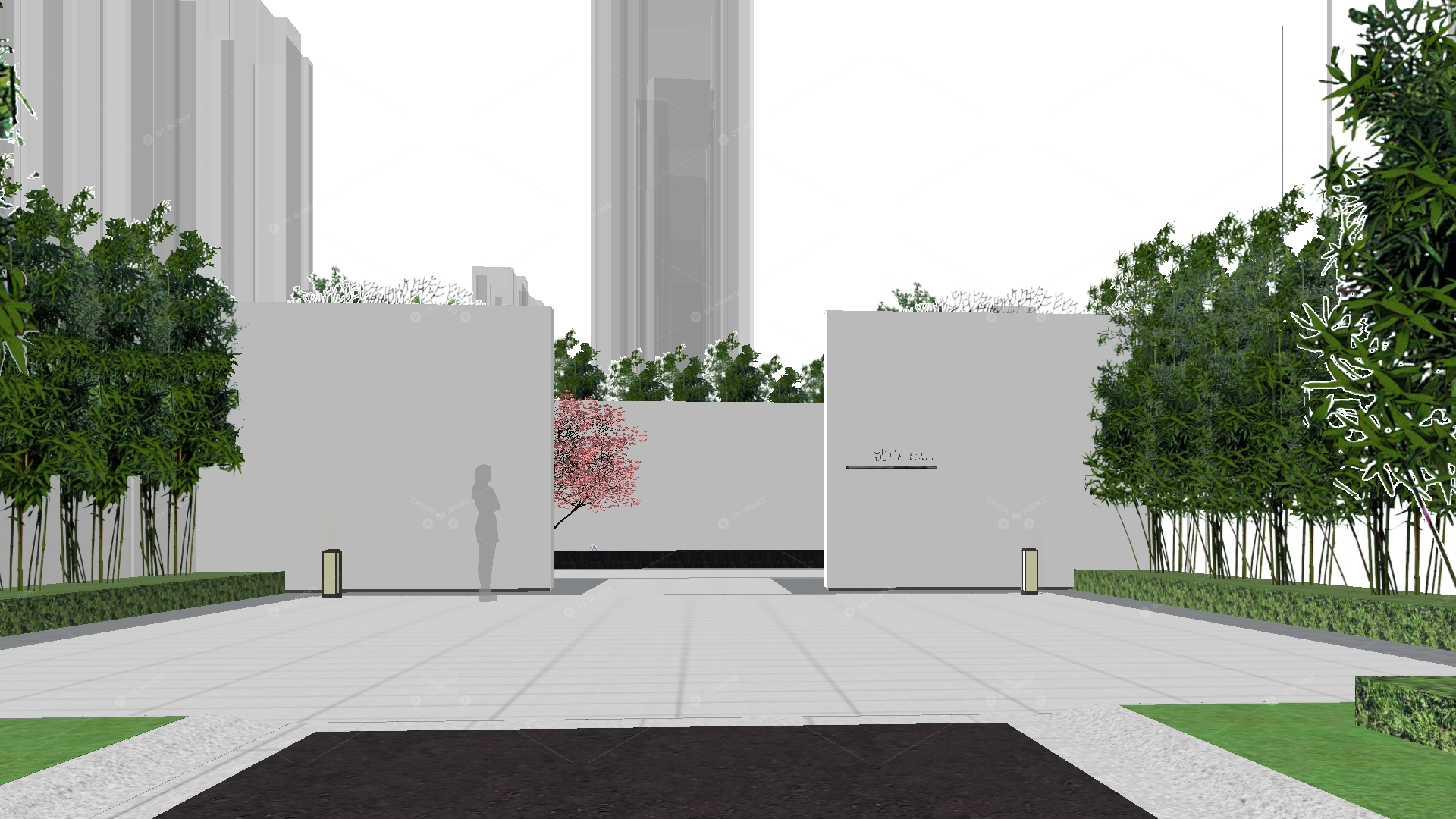 Courtyard Landscape 3D Models 5