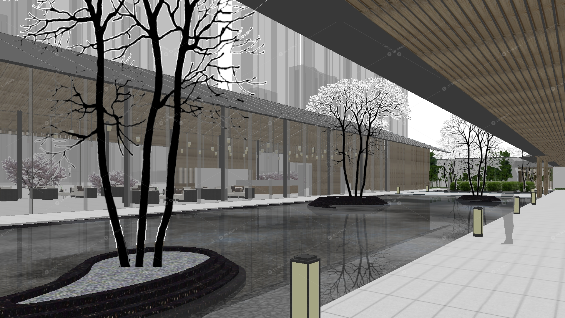 Courtyard Landscape 3D Models 13