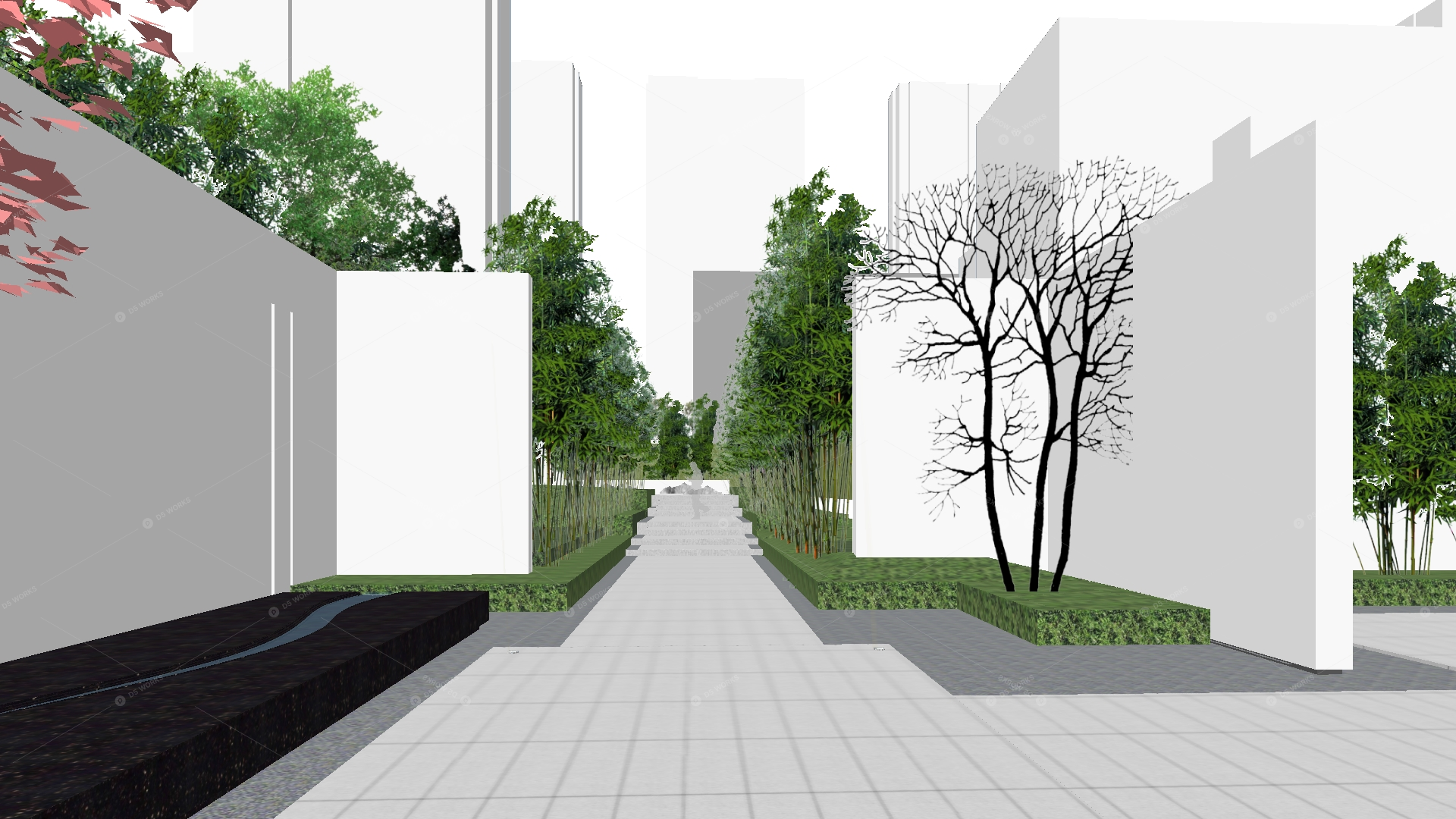 Courtyard Landscape 3D Models 6