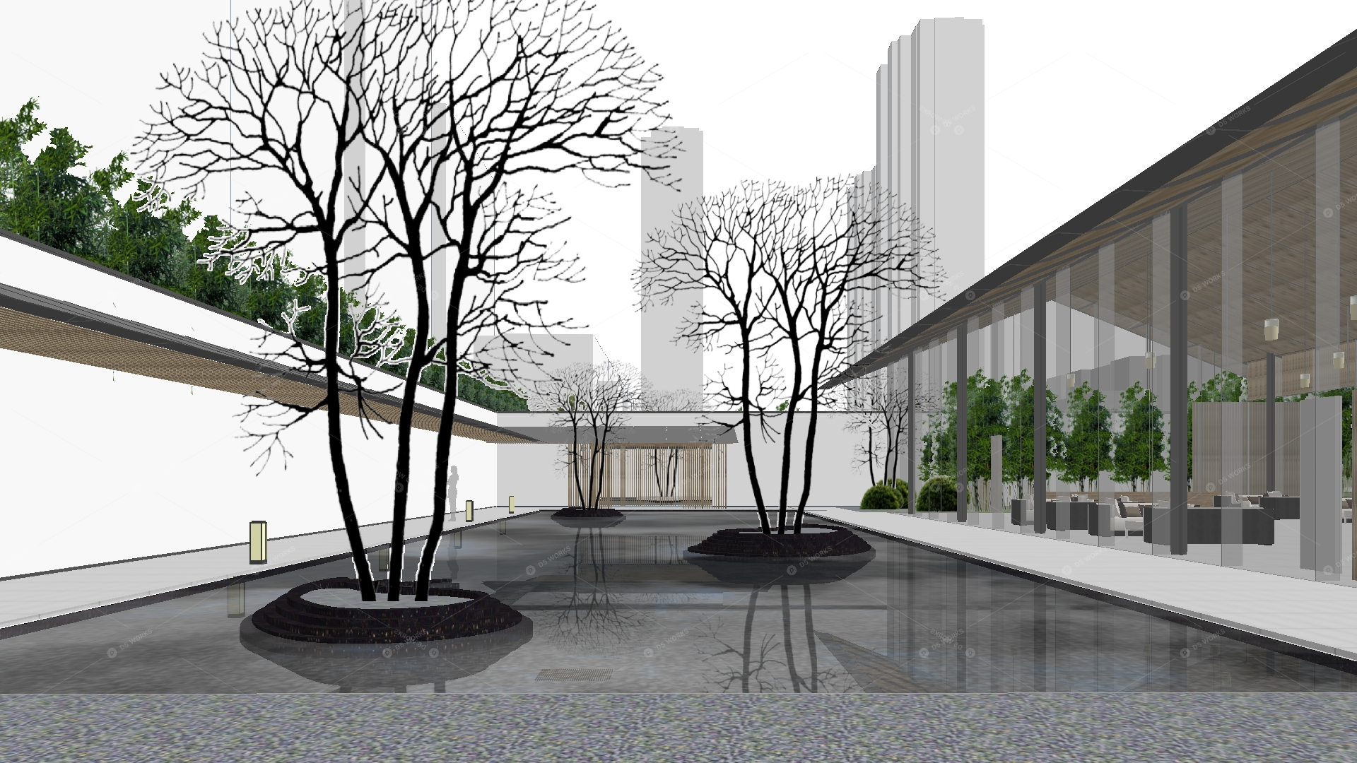 Courtyard Landscape 3D Models 14