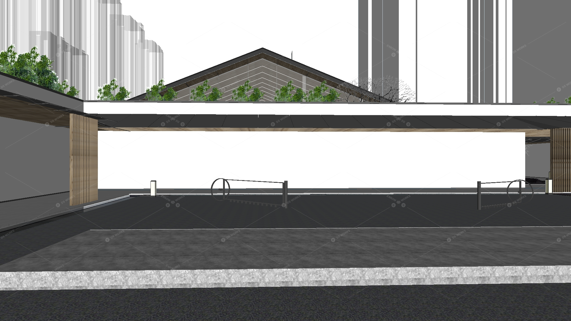 Courtyard Landscape 3D Models 7