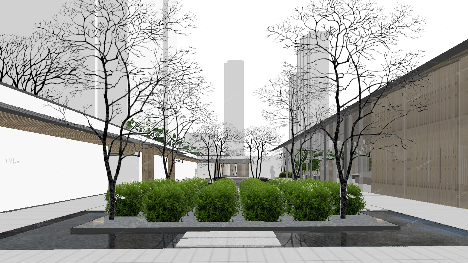 Courtyard Landscape 3D Models 15