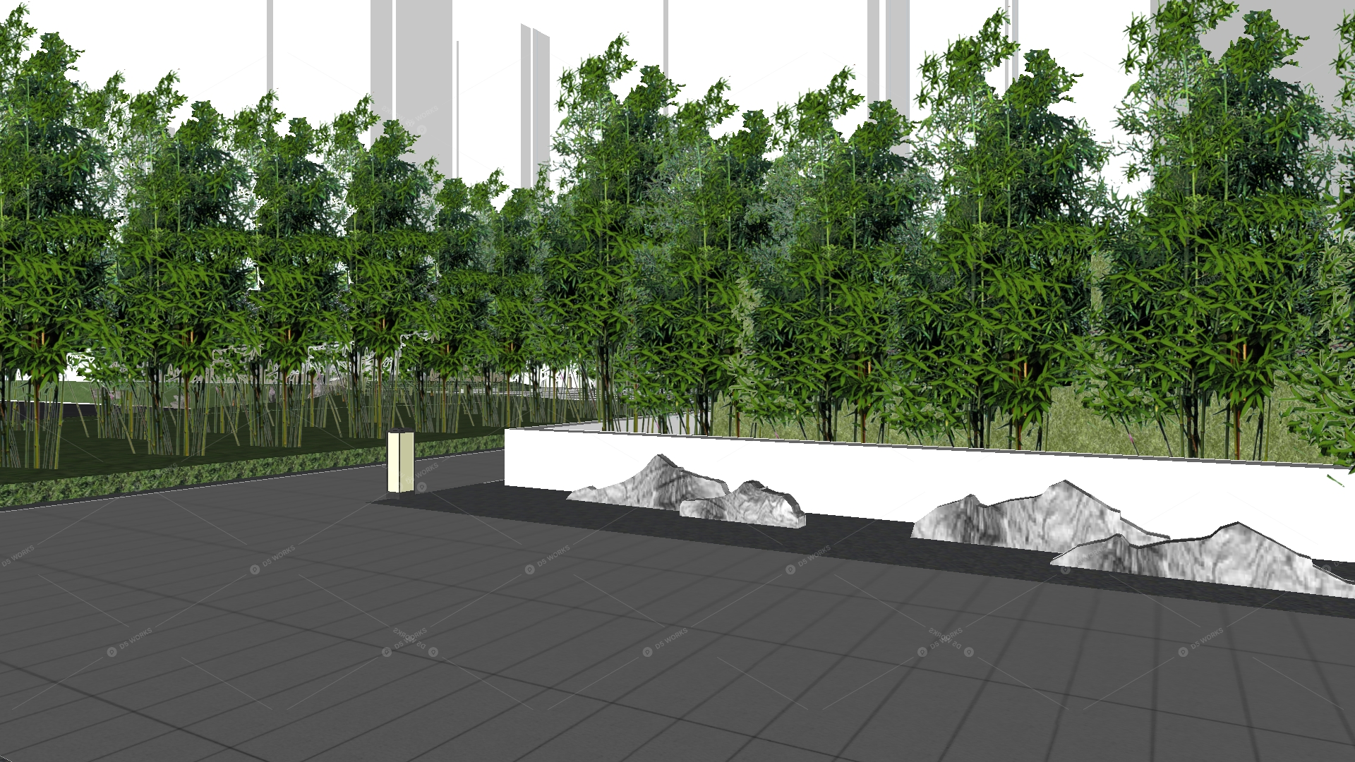 Courtyard Landscape 3D Models 10