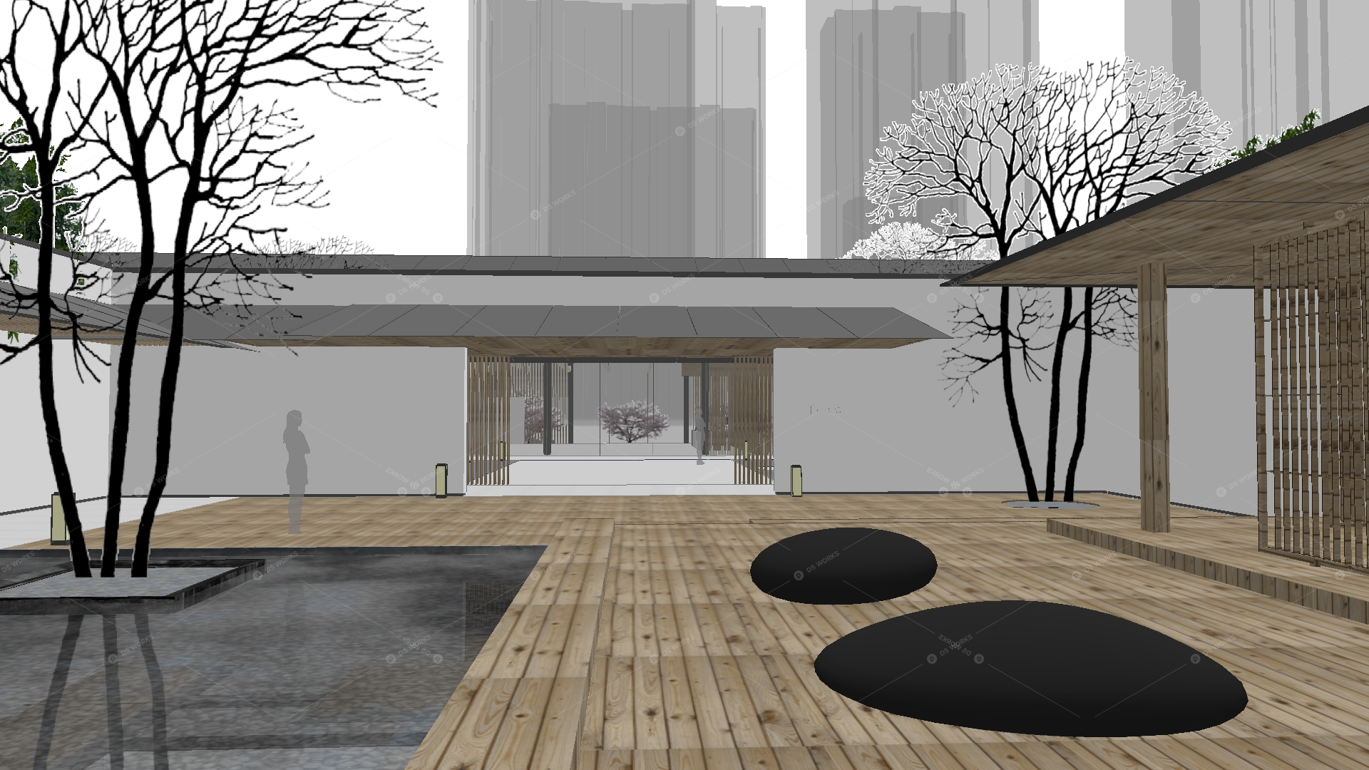 Courtyard Landscape 3D Models 16