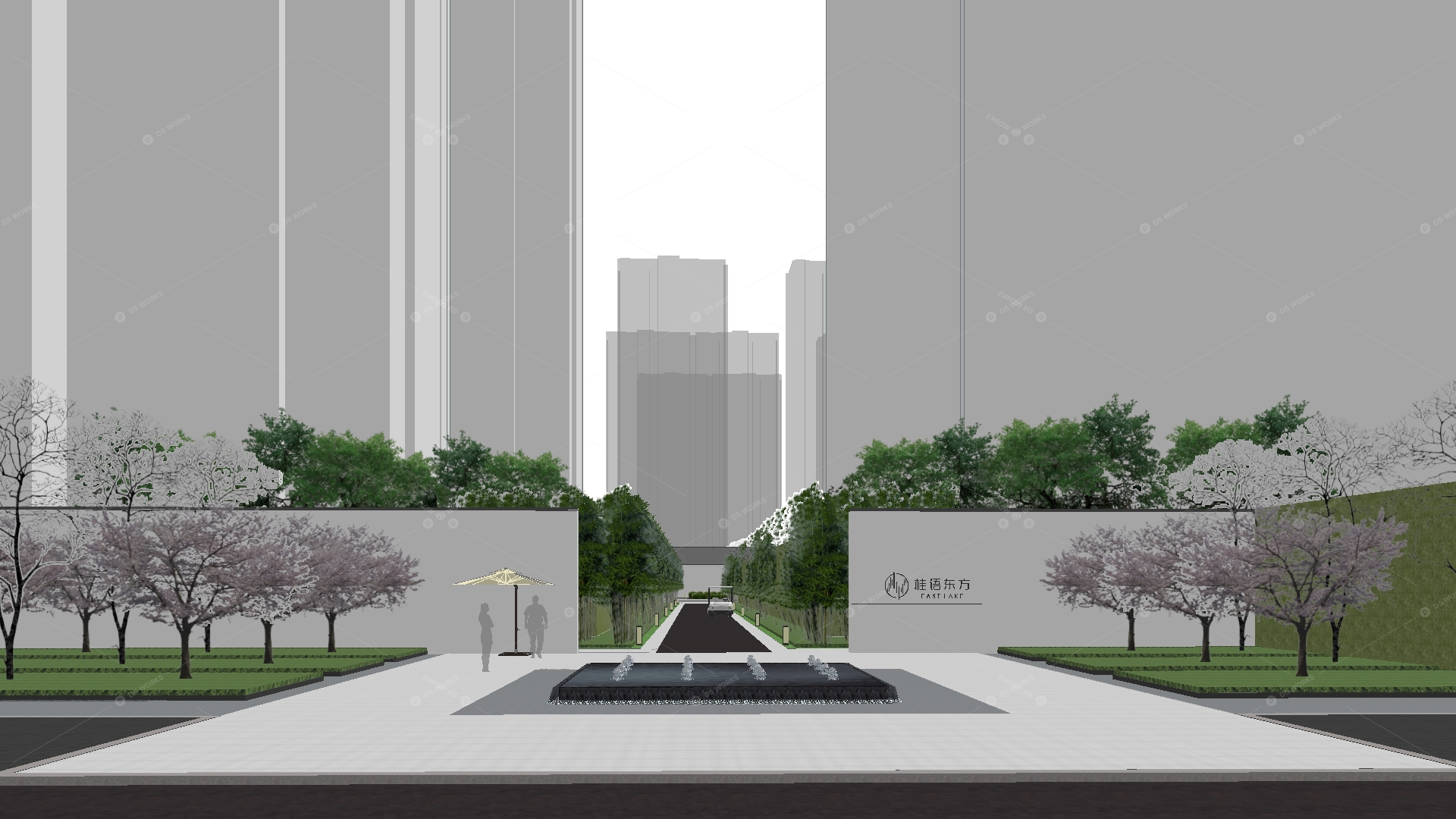 Courtyard Landscape 3D Models 4