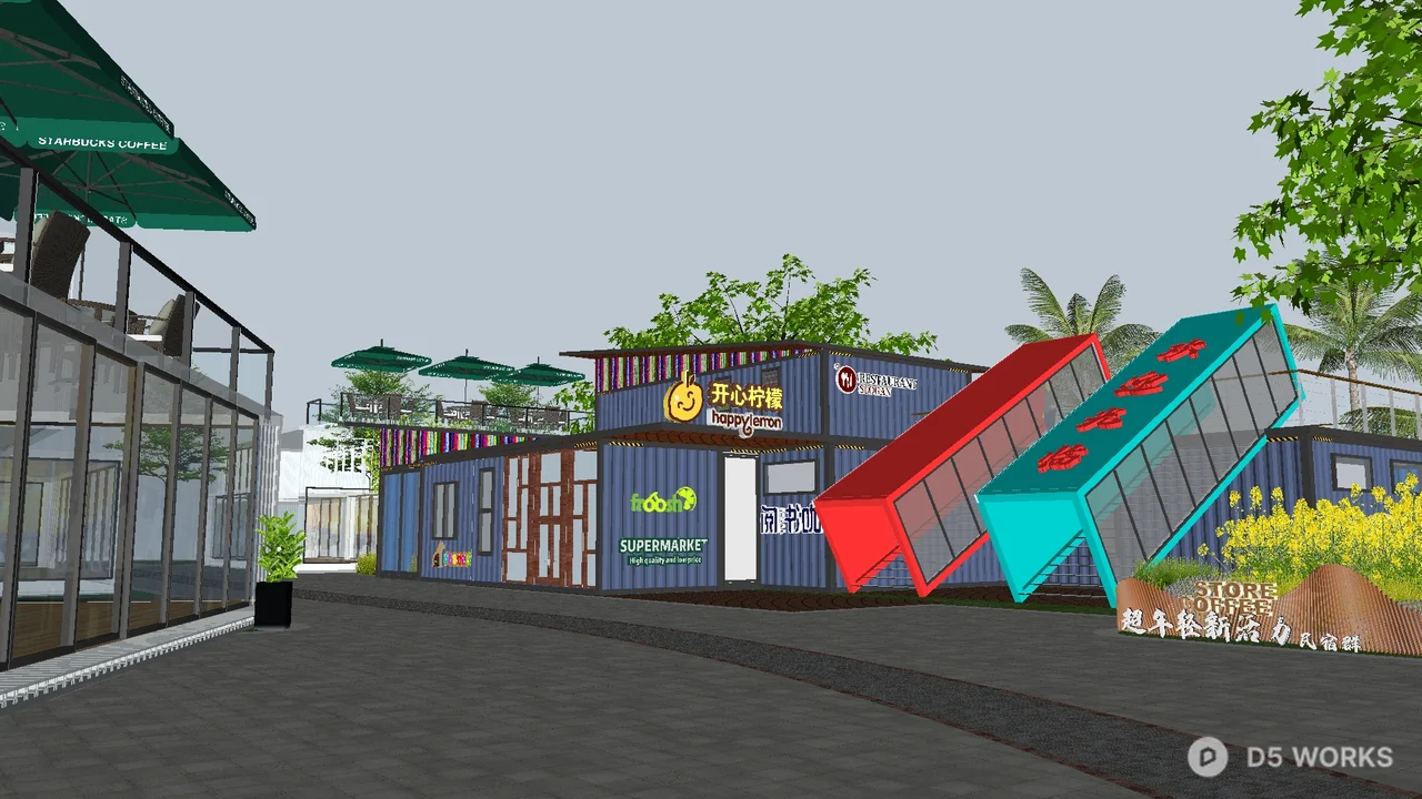Free Container Store With Slide Feature 3D Model .skp