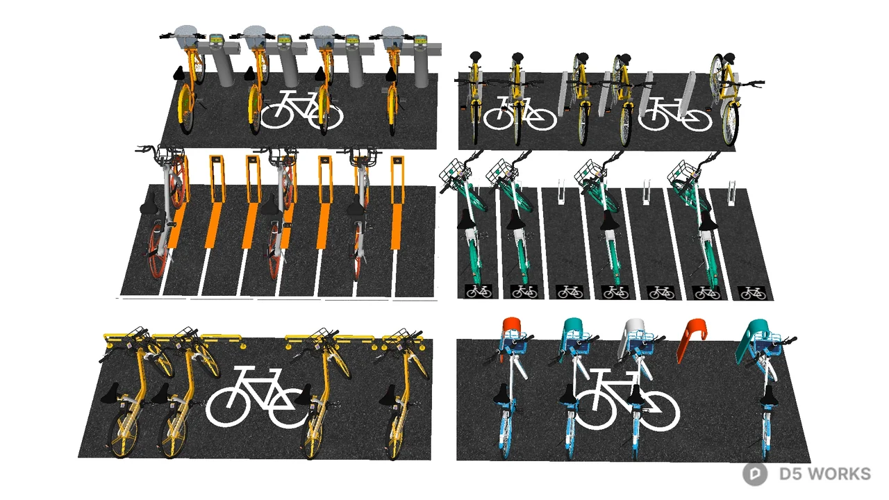Bicycle Rack Display 3d model - Image 1