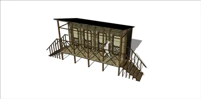 Modern Public Restroom Exterior