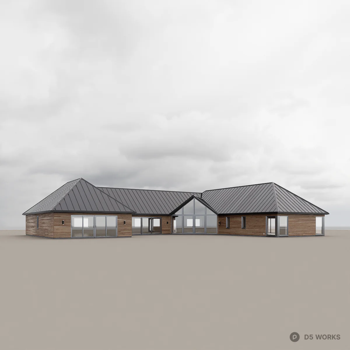 Modern Bungalow - Blakemere 3d model - Image 1