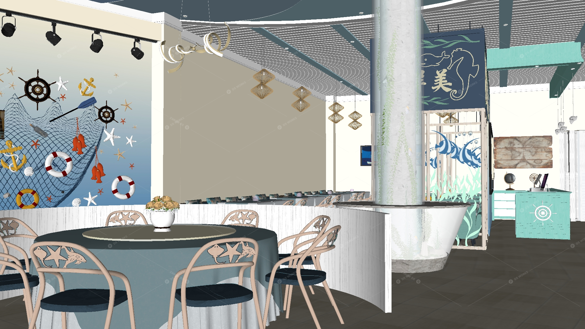 Restaurant Spaces 3D Models 3