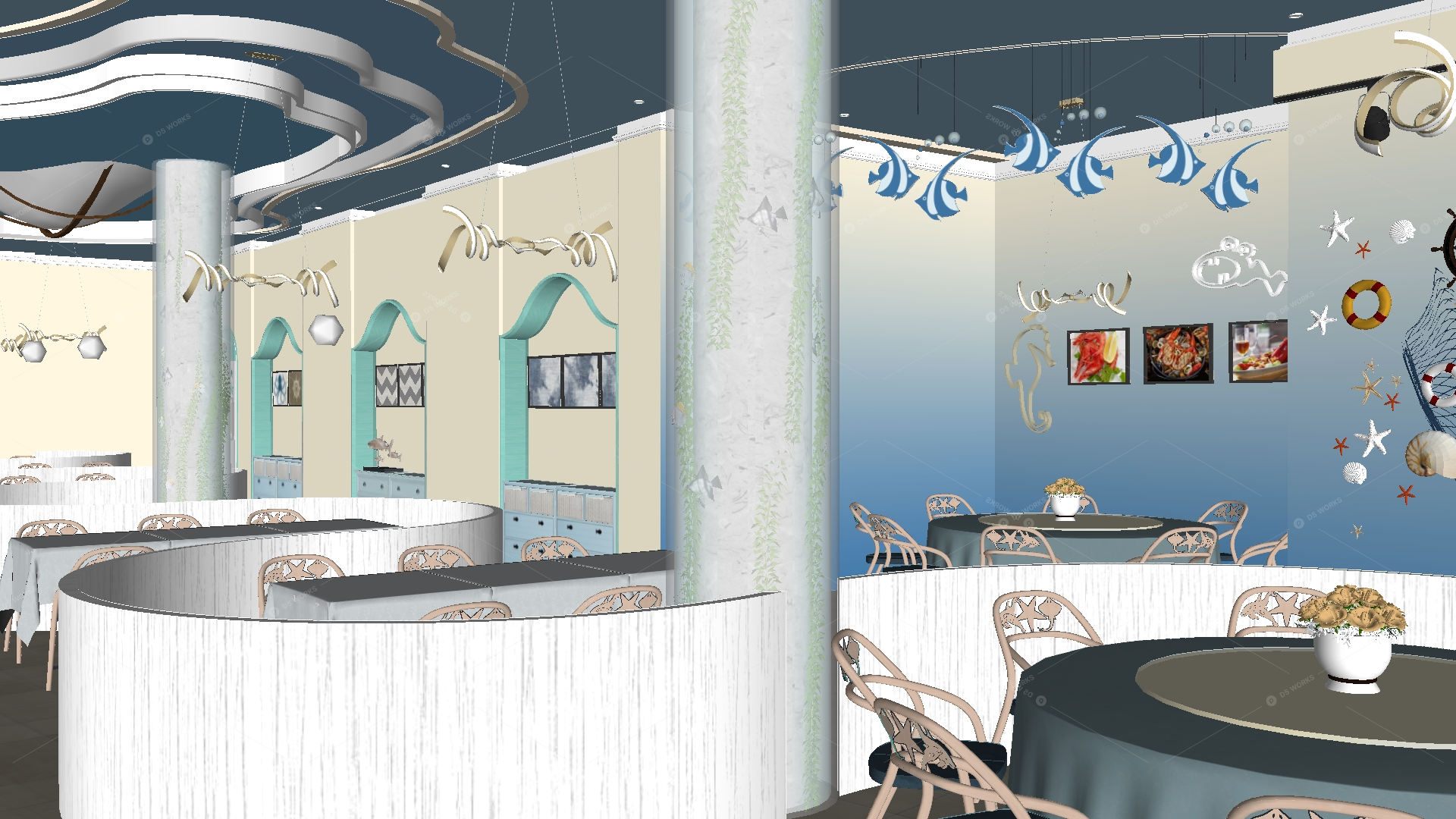 Restaurant Spaces 3D Models 2