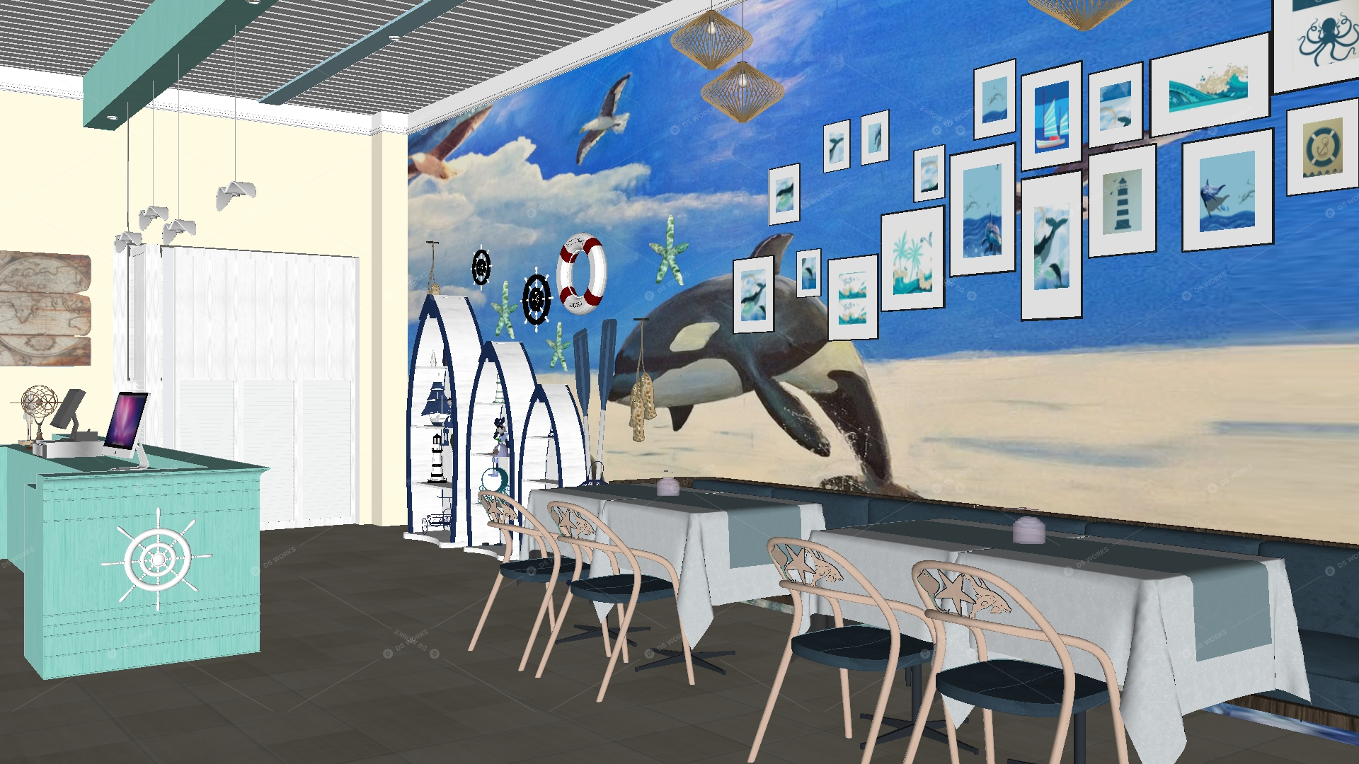 Restaurant Spaces 3D Models 5