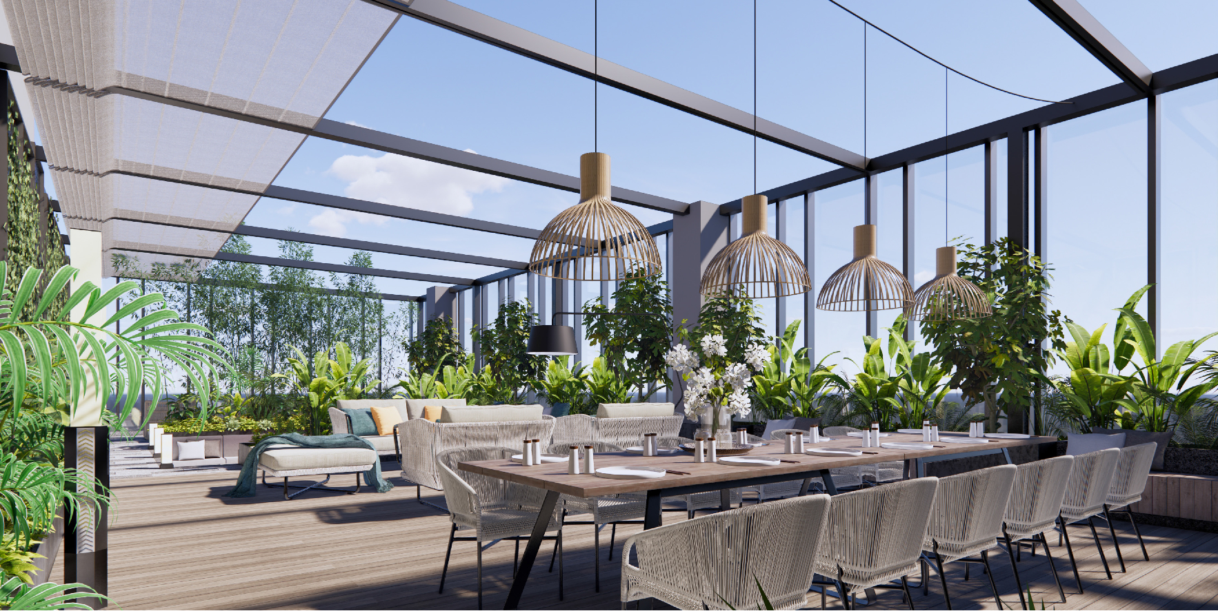Modern Dining Table & Chairs Set